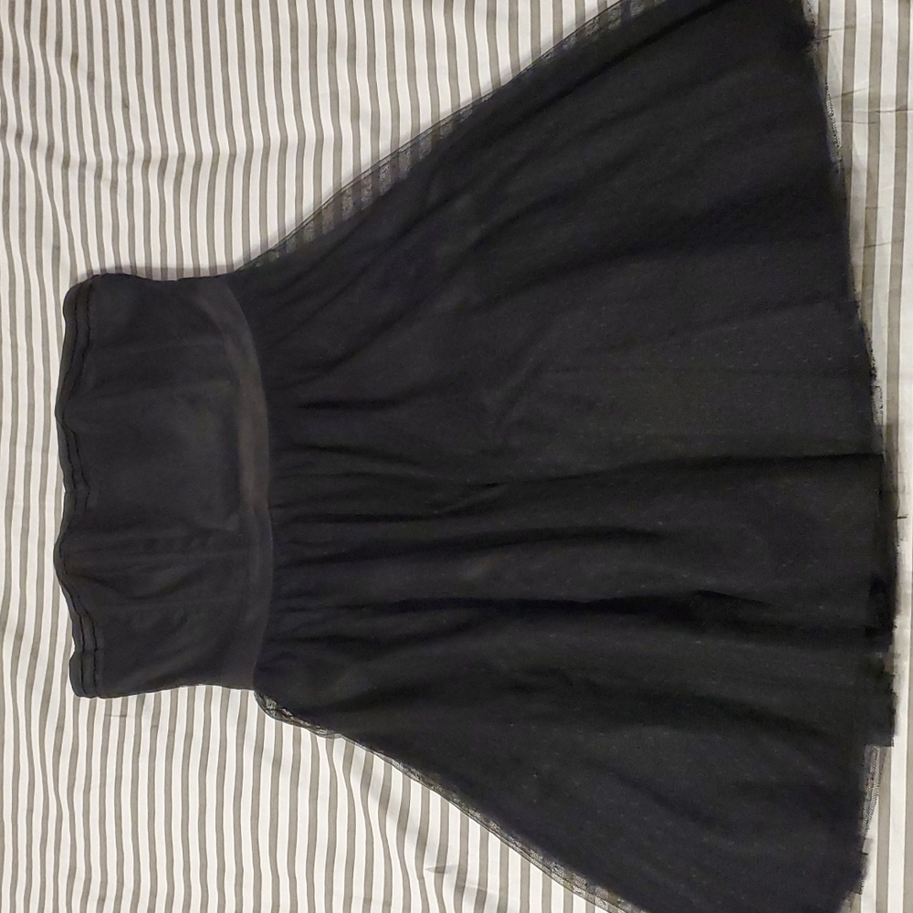 Back Tulle Dress, Heart Shape Neck Line,  Corset Upper, Size 6